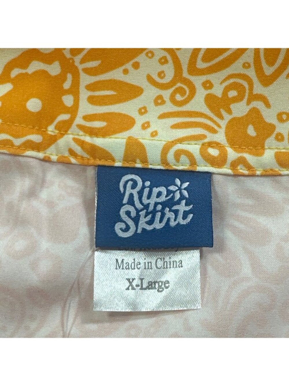 Rip Skirt XL Tuscan Sunflower Orange Floral Wrap Skirt Quick-Drying Resort Beach - Picture 3 of 8